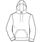 front of hoodie